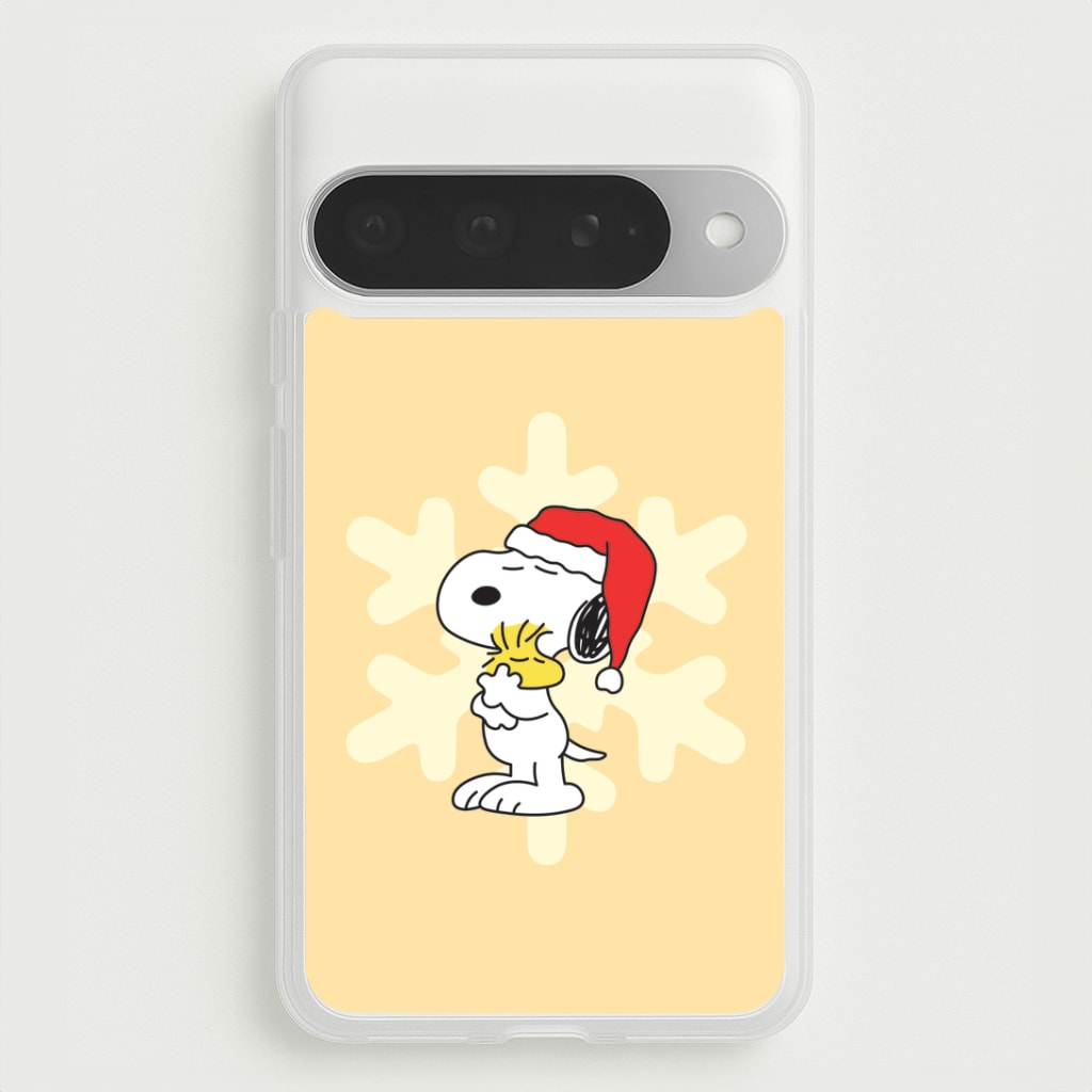 Christmas Cartoon Beagle And Bird  Google Pixel 10 Pro XL Case