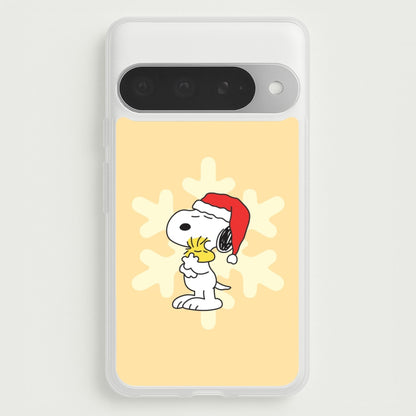 Christmas Cartoon Beagle And Bird  Google Pixel 10 Pro XL Case