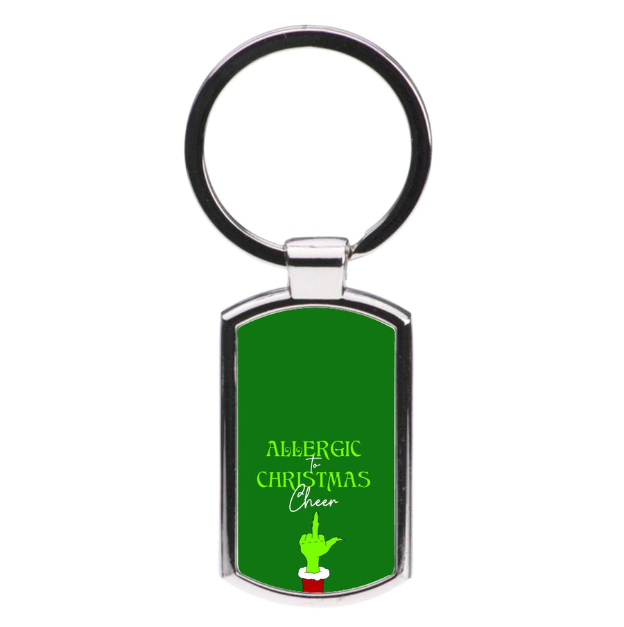 Allergic To Christmas Cheer Luxury Keyring