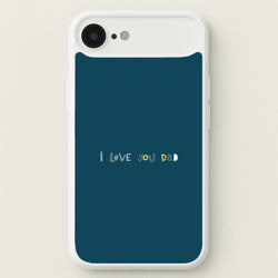 I Love You Dad Scribbles iPhone 17 Air Case