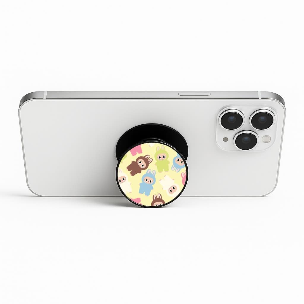 Colourful Little Monsters Pattern Phone Stand