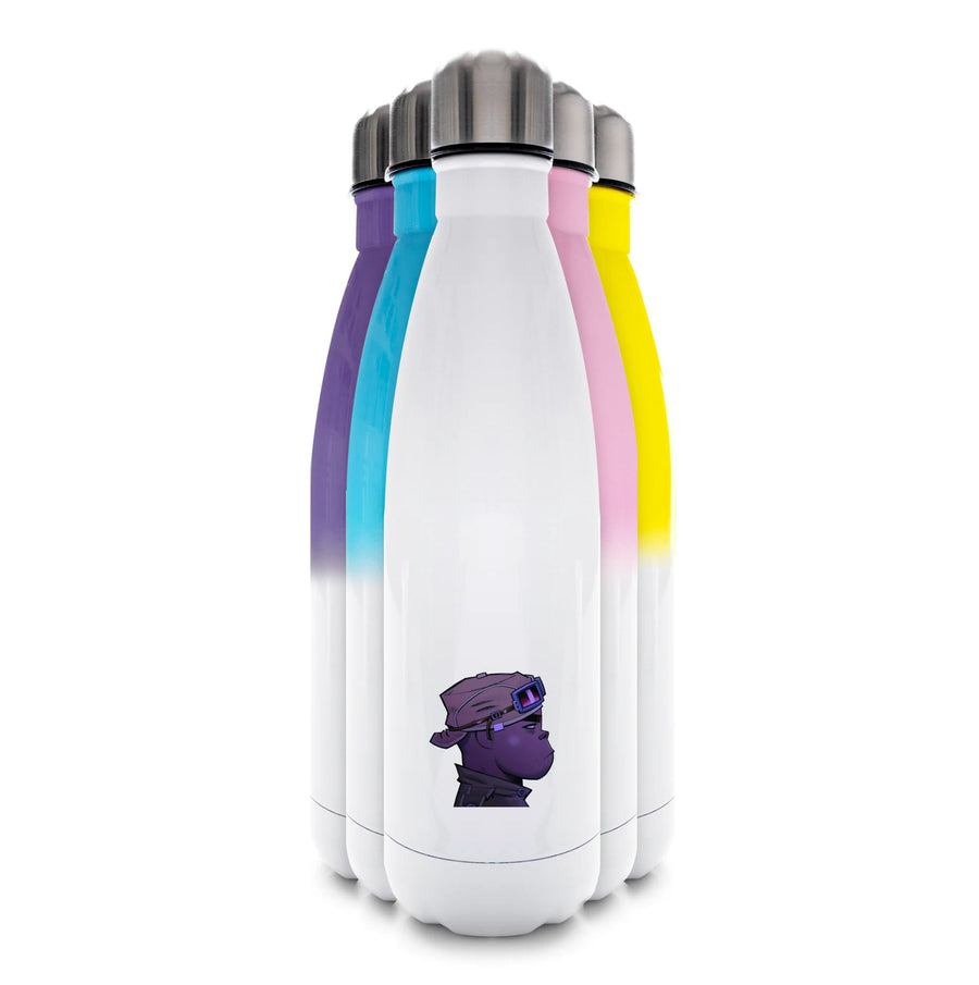 Purple 2d - Gorillaz Water Bottle