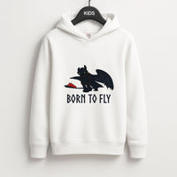 Dragon Born To Fly Kids Hoodie
