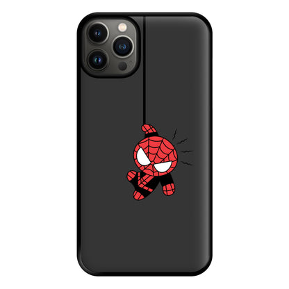 Gray Hanging Spider Hero iPhone 13 Case