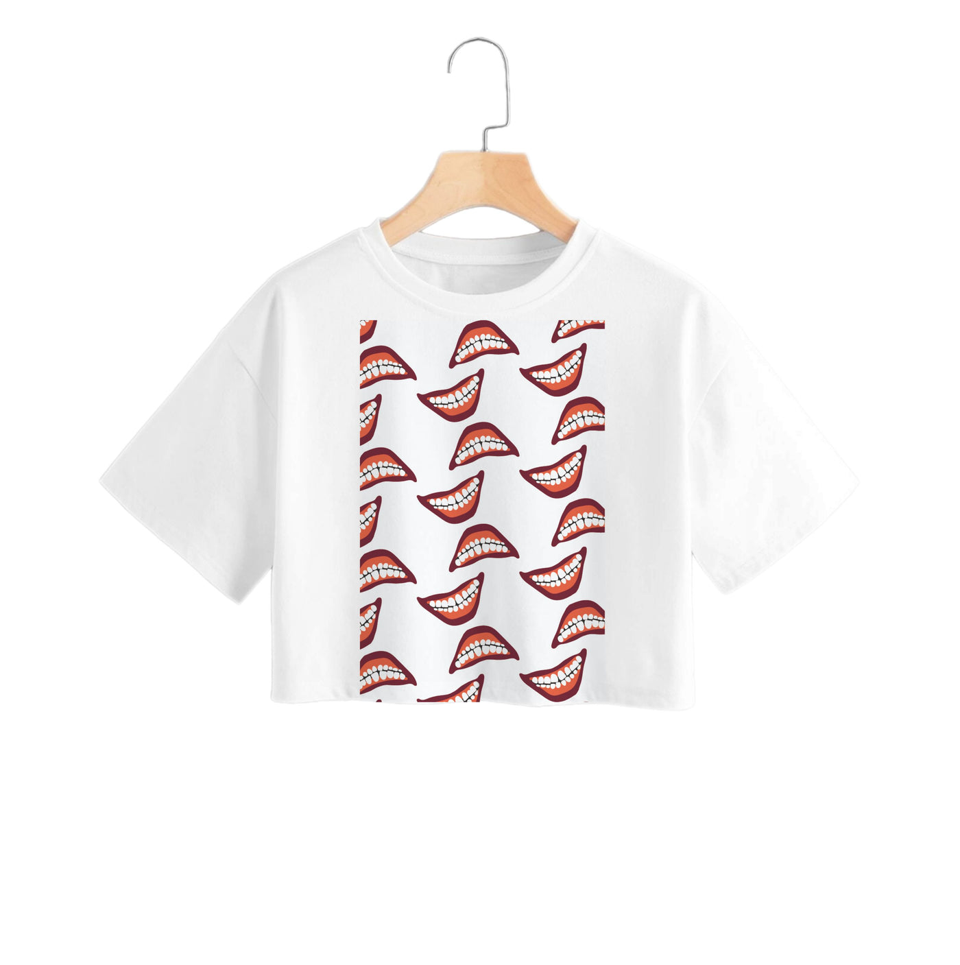 Mouth Pattern - American Horror Story Crop Top