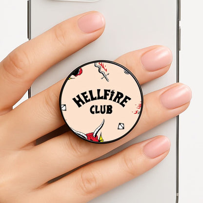 Hellfire Club Icons Collage Peach Phone Grip