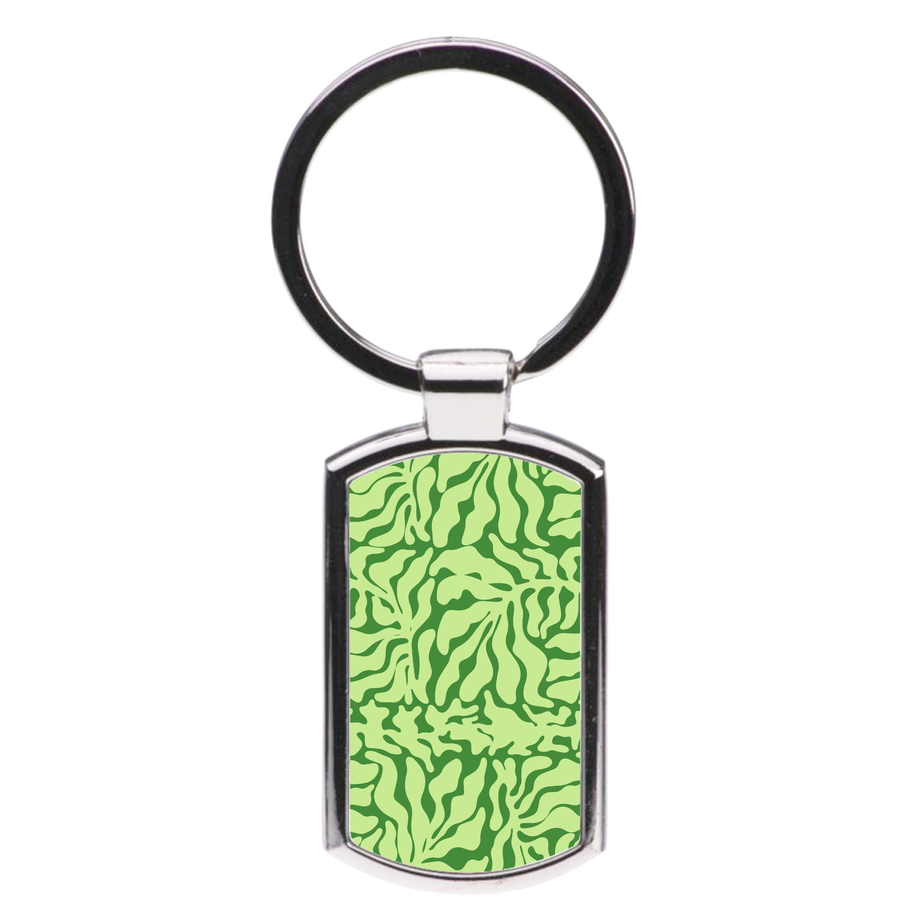 Light Green Leaf - Foliage Luxury Keyring