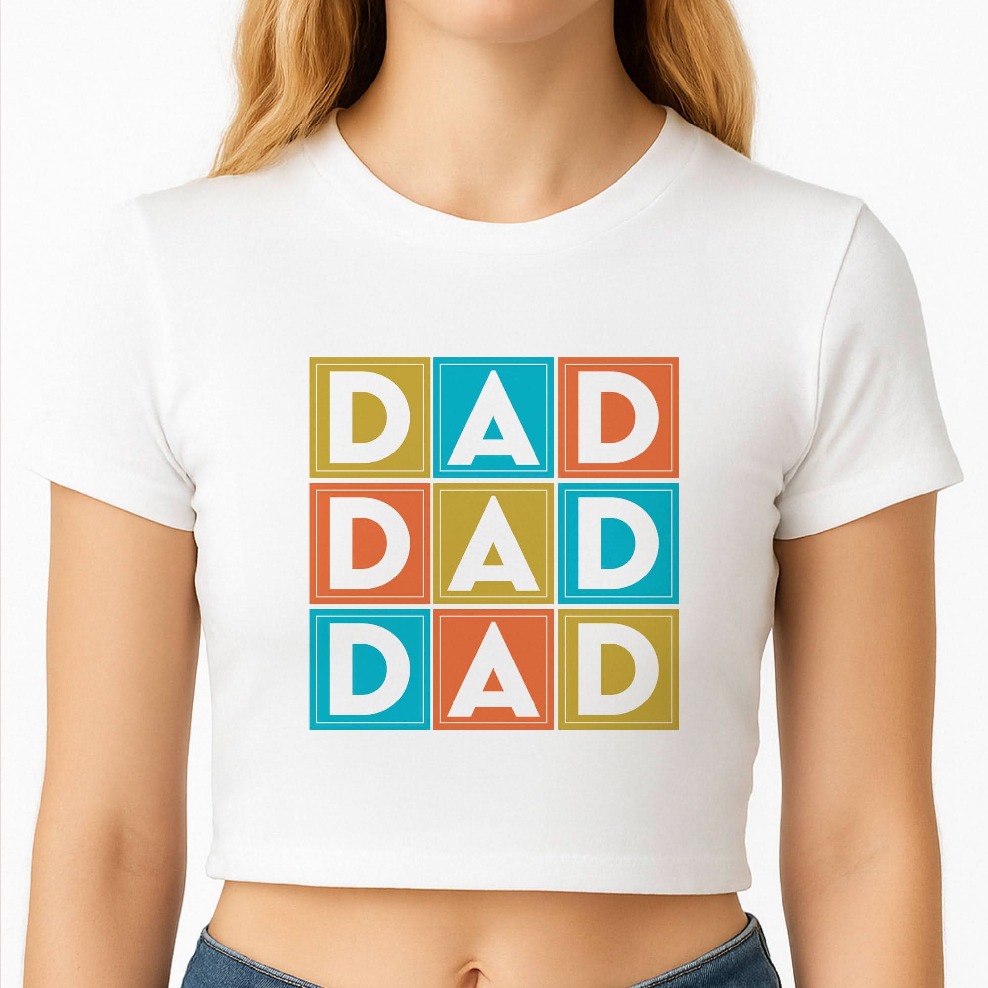 Dad Cubes Crop Top