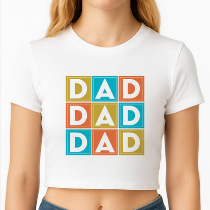 Dad Cubes Crop Top