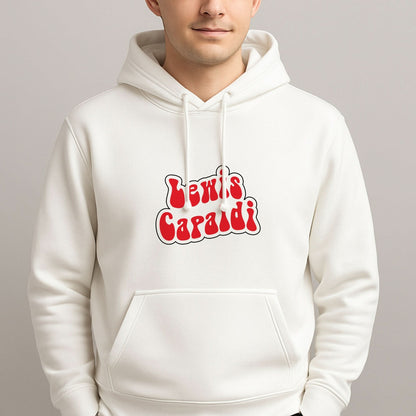 Red Name Mens Hoodie