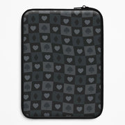 Card Suits Pattern Black Laptop Sleeve 1