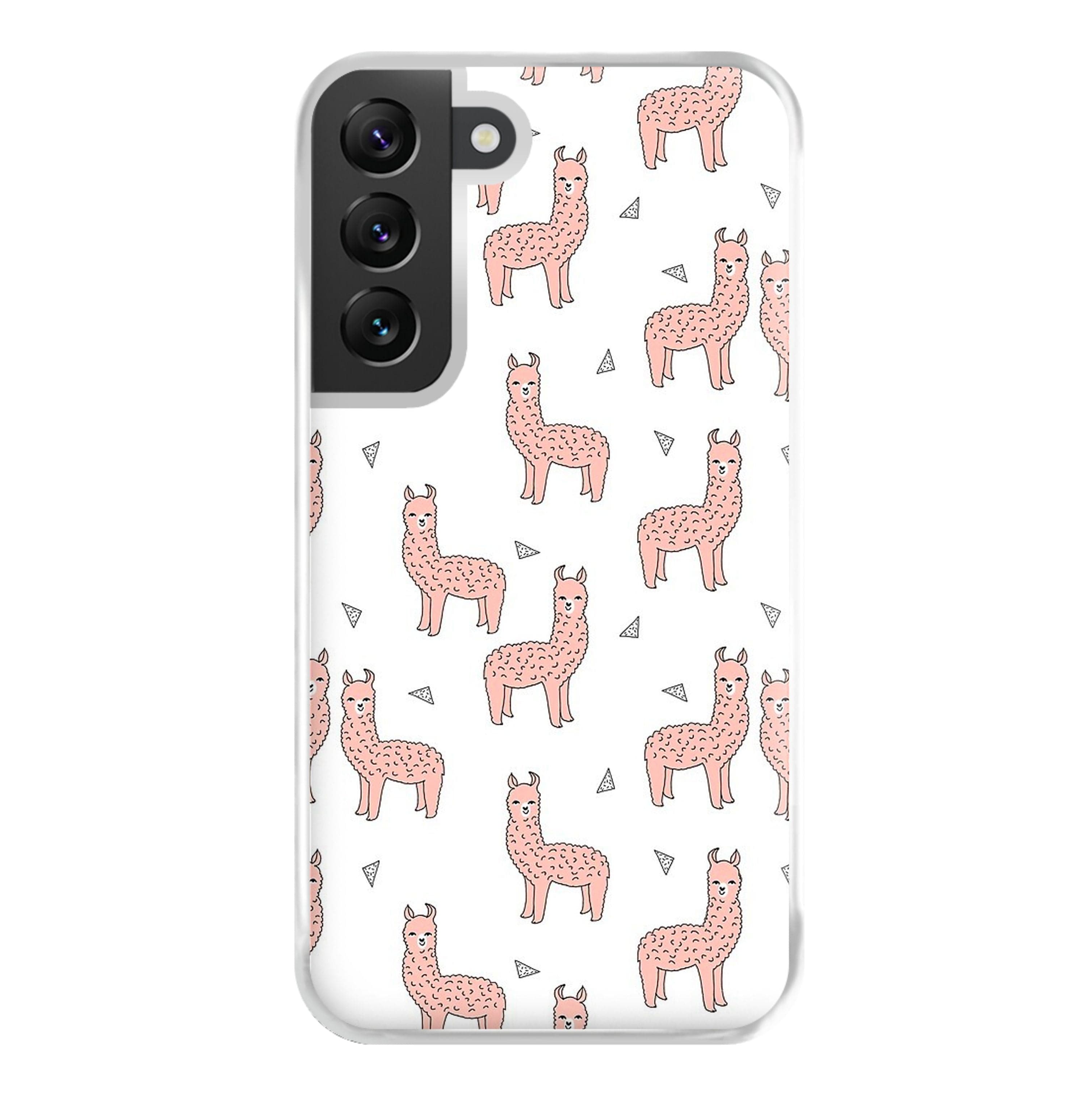 Pale Pink Alpaca Pattern Phone Case