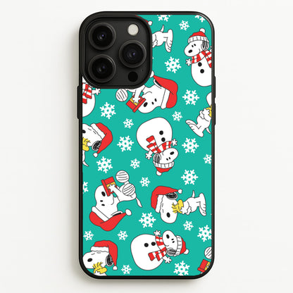 Christmas Cartoon Beagle Pattern iPhone 13 Pro Max Case