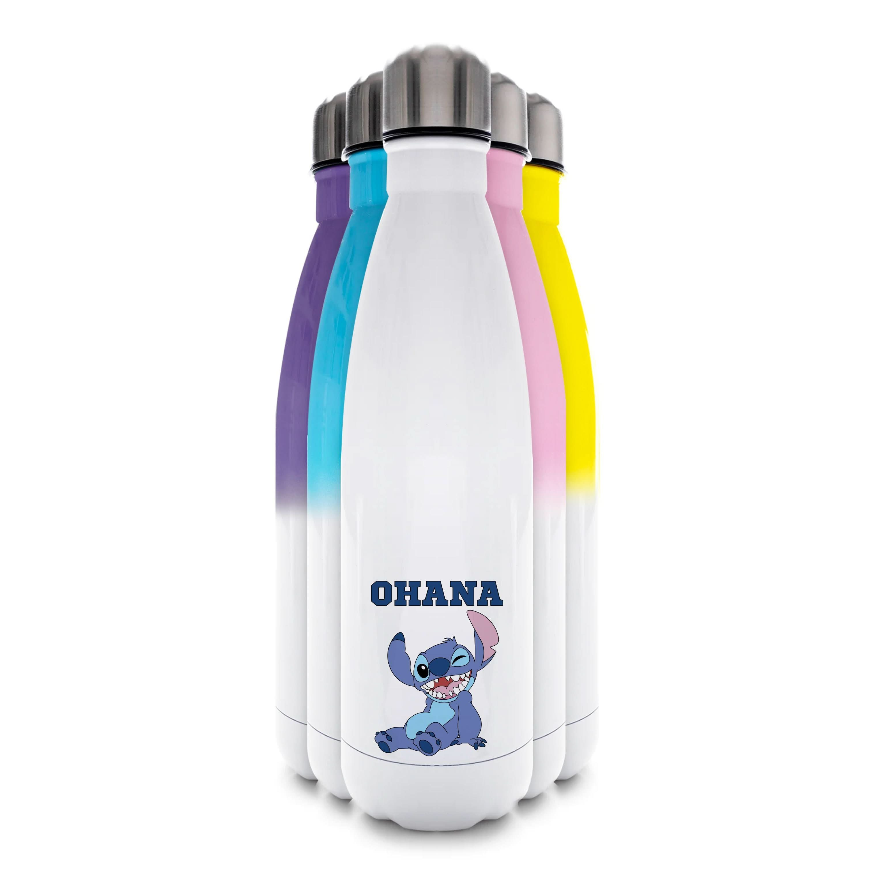 Blue Alien Ohana Water Bottle