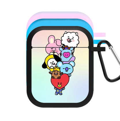 Pastel BT21 - K Pop AirPods Case