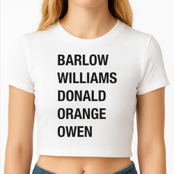Take Band Members Names Crop Top
