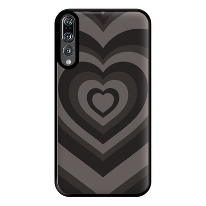 Abstract Black Heart Huawei P20 Pro Case