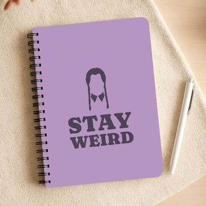 Stay Weird Purple Notepad