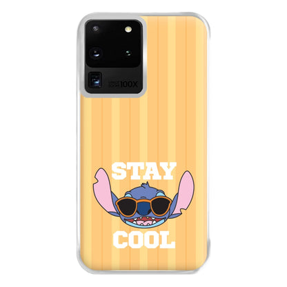 Stay Cool Blue Alien Galaxy S20 Ultra Case