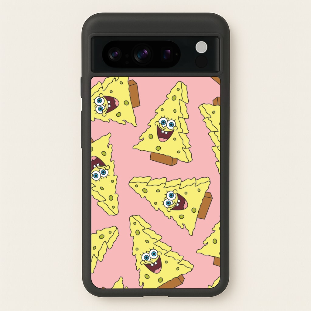 Christmas Tree Cartoon Sponge Pattern Google Pixel 8 Pro Case