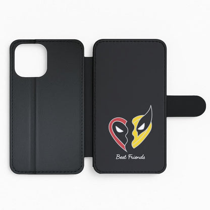 Superhero Best Friends Locket Flip Phone Case