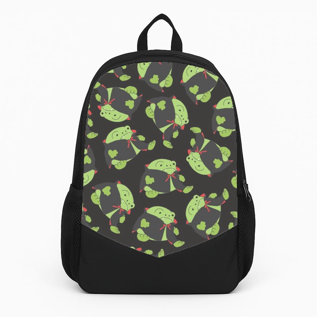 Vampire Frog Pattern  - Halloween Backpack