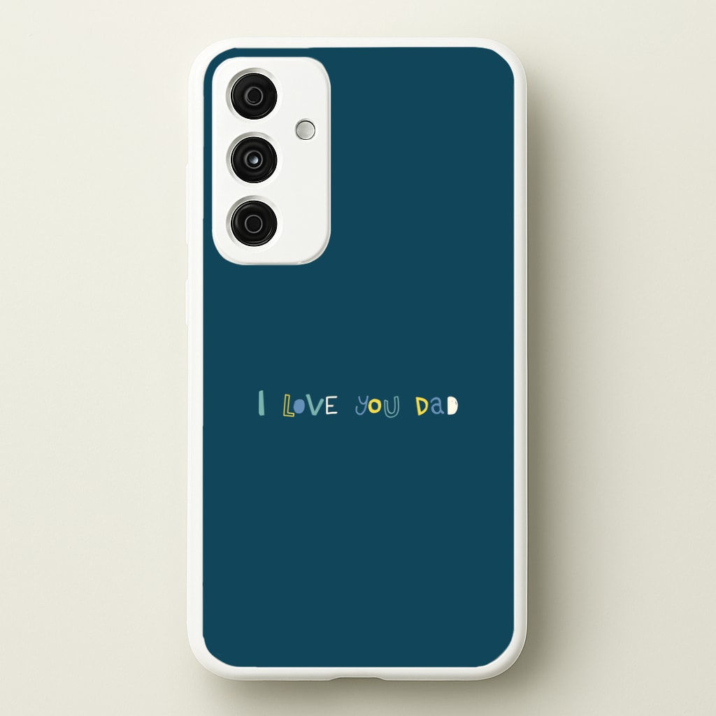 I Love You Dad Scribbles Galaxy A55 Case