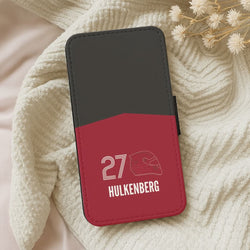 Hulkenberg Helmet 2026 Leather Phone Case