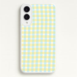 Lemonade Gingham Galaxy S25 Edge Case
