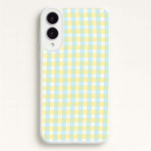 Lemonade Gingham Galaxy S25 Edge Case