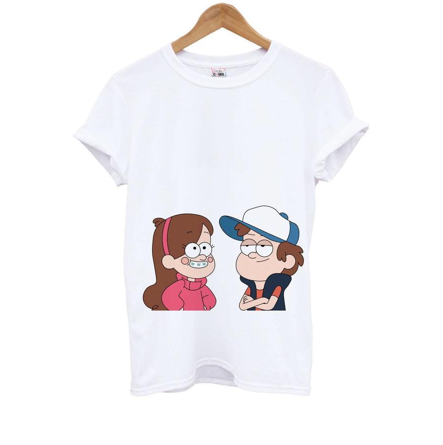 Mabel And Dipper Rainbow Kids T-Shirt