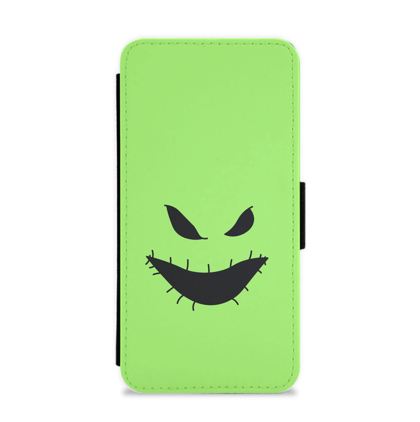 Green Face Flip / Wallet Phone Case