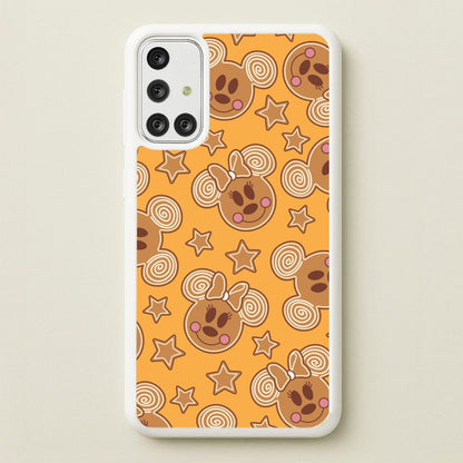 Cartoon Mouse Gingerbread Pattern Galaxy A71 Case