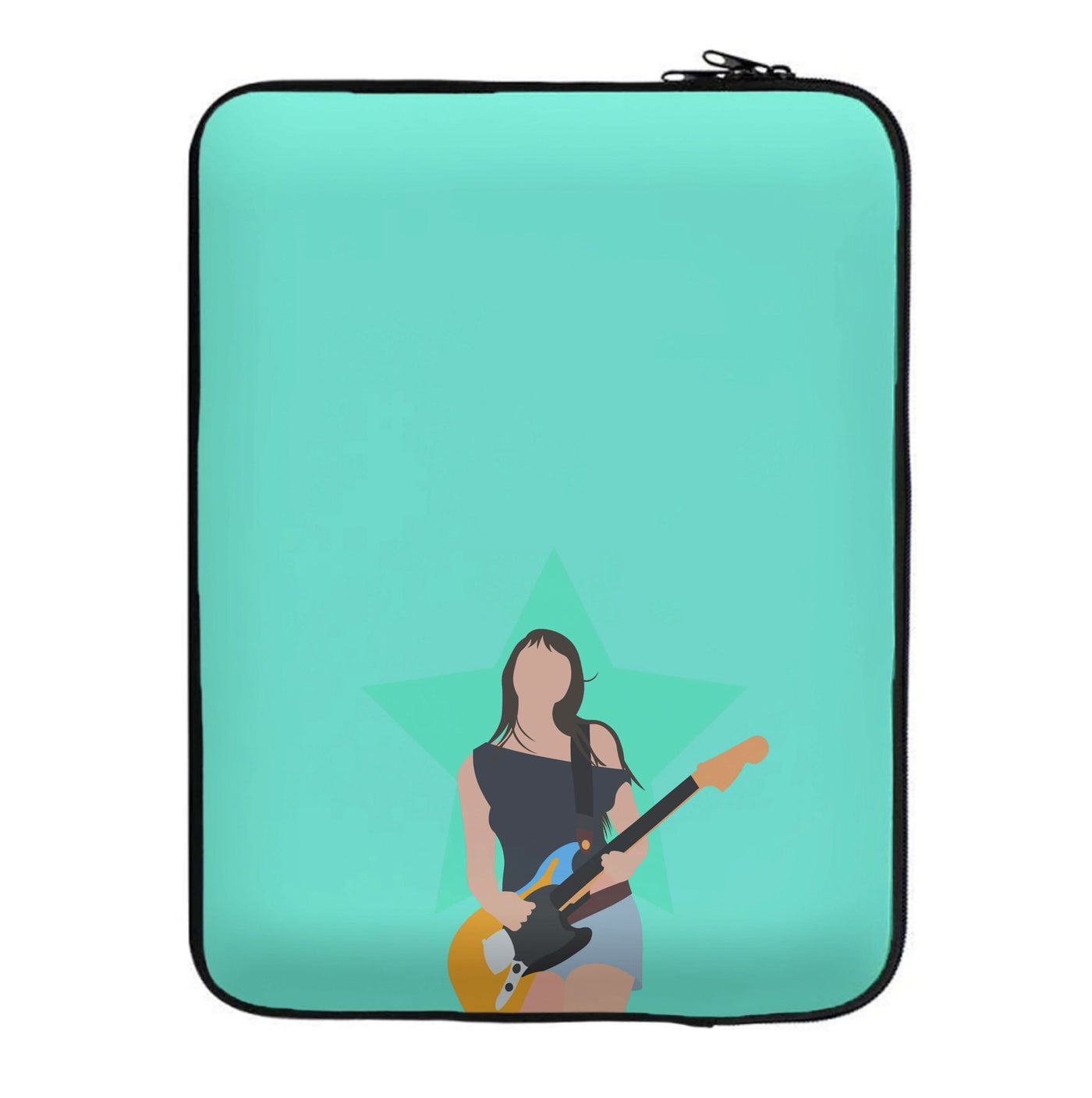 Orange Guitar Laptop Sleeve