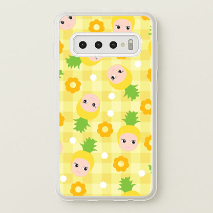 Pineapple Angel Pattern Galaxy S10 Plus Case