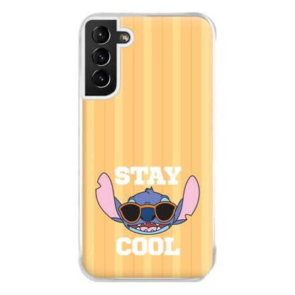 Stay Cool Blue Alien Galaxy S21 Case