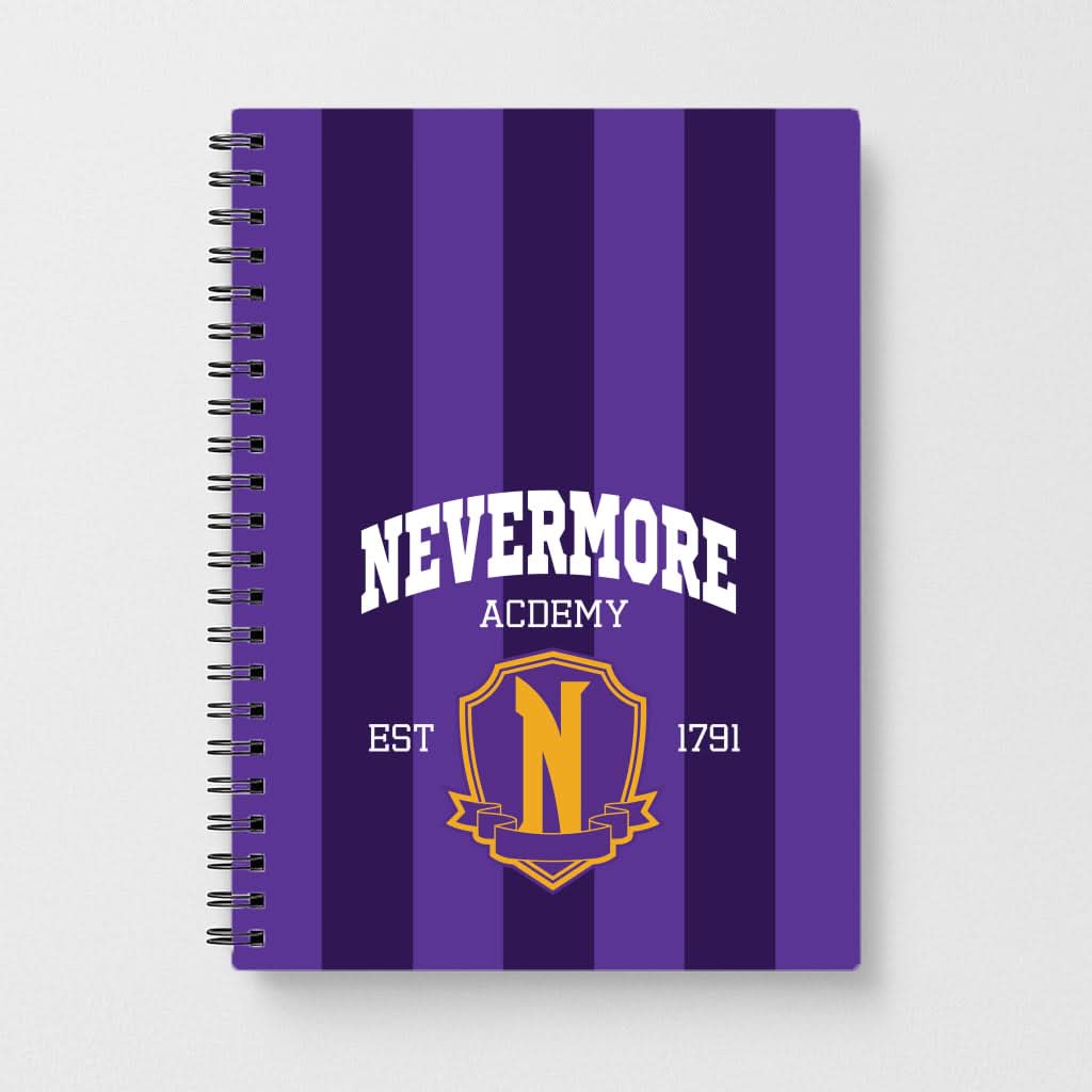 Addams Academy Purple Notebook