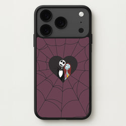 J And S Cobweb Heart iPhone 17 Pro Case