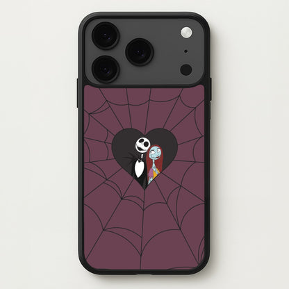 J And S Cobweb Heart iPhone 17 Pro Case
