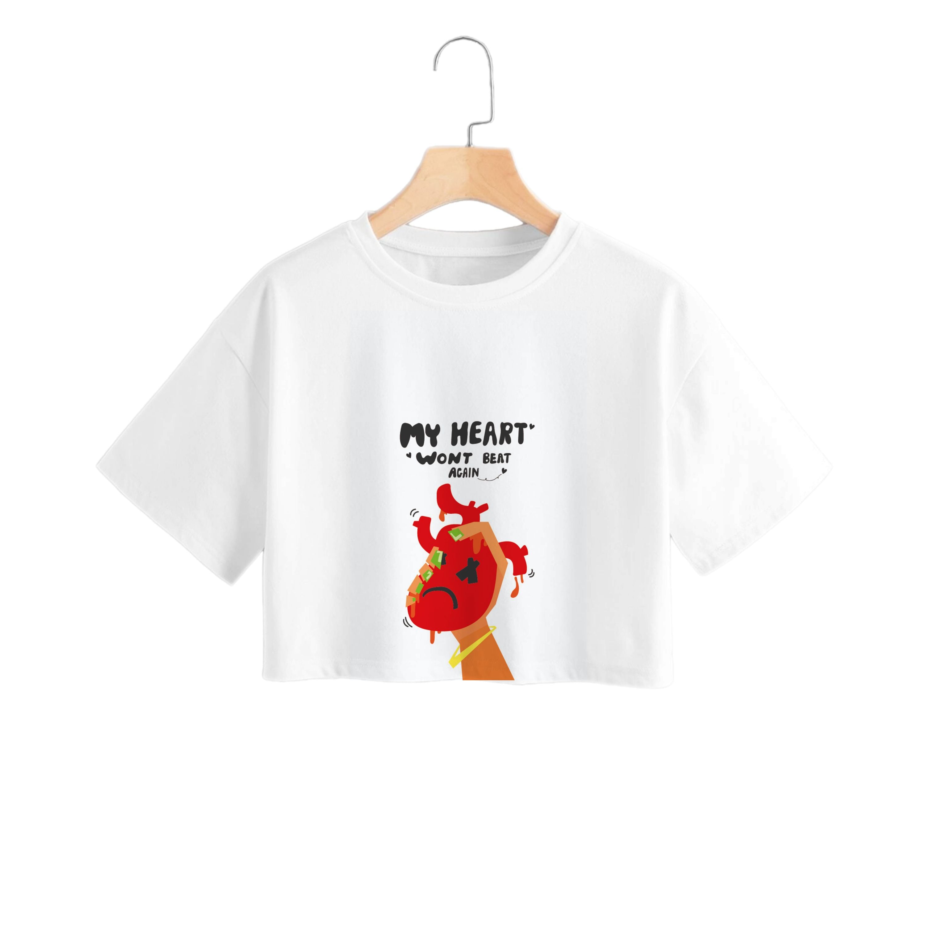 My heart wont beat again Crop Top