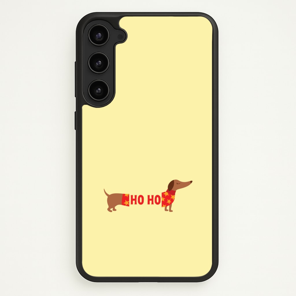 Christmas Jumper Ho Ho Dachshund Galaxy S23 Case