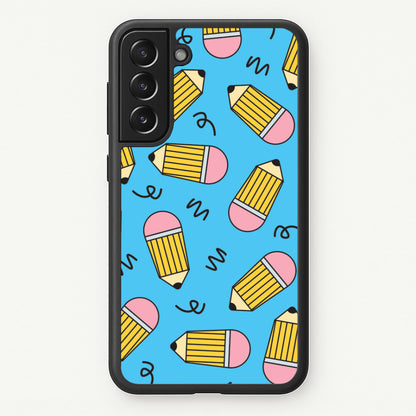 Pencils And Scribbles Pattern Galaxy S21 Case