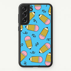Pencils And Scribbles Pattern Galaxy S22 Plus Case