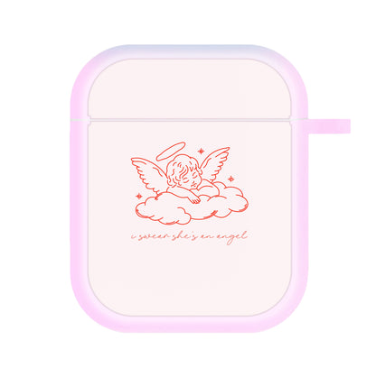 I Swear Shes An Angel - Clean Girl Aesthetic AirPods Case