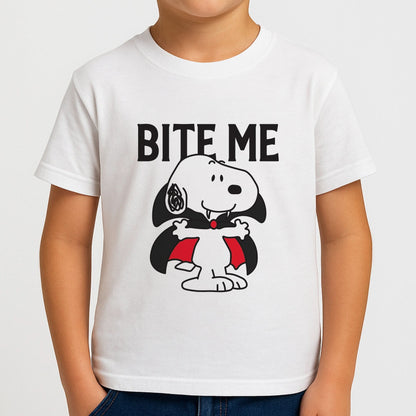 Bite Me Cartoon Beagle Boys T-Shirt