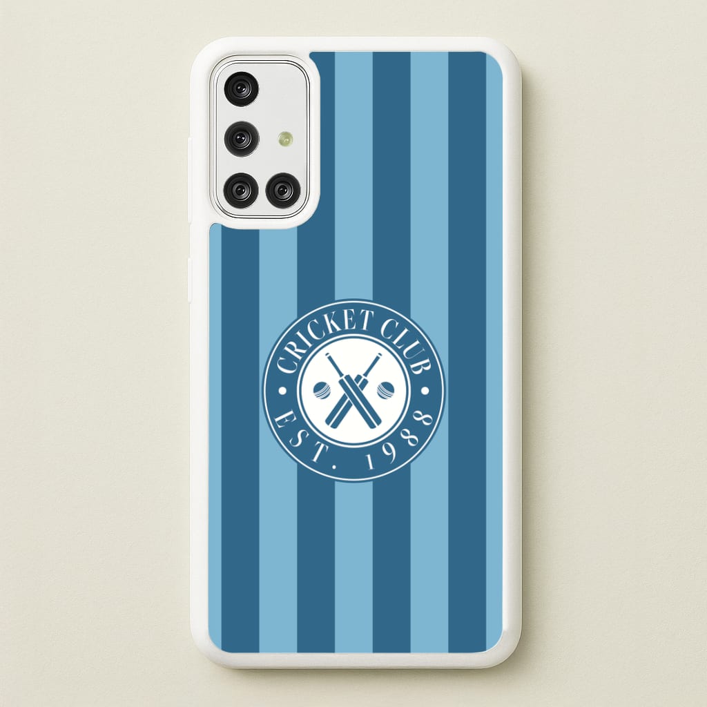 Stripey Cricket Badge Galaxy A71 Case