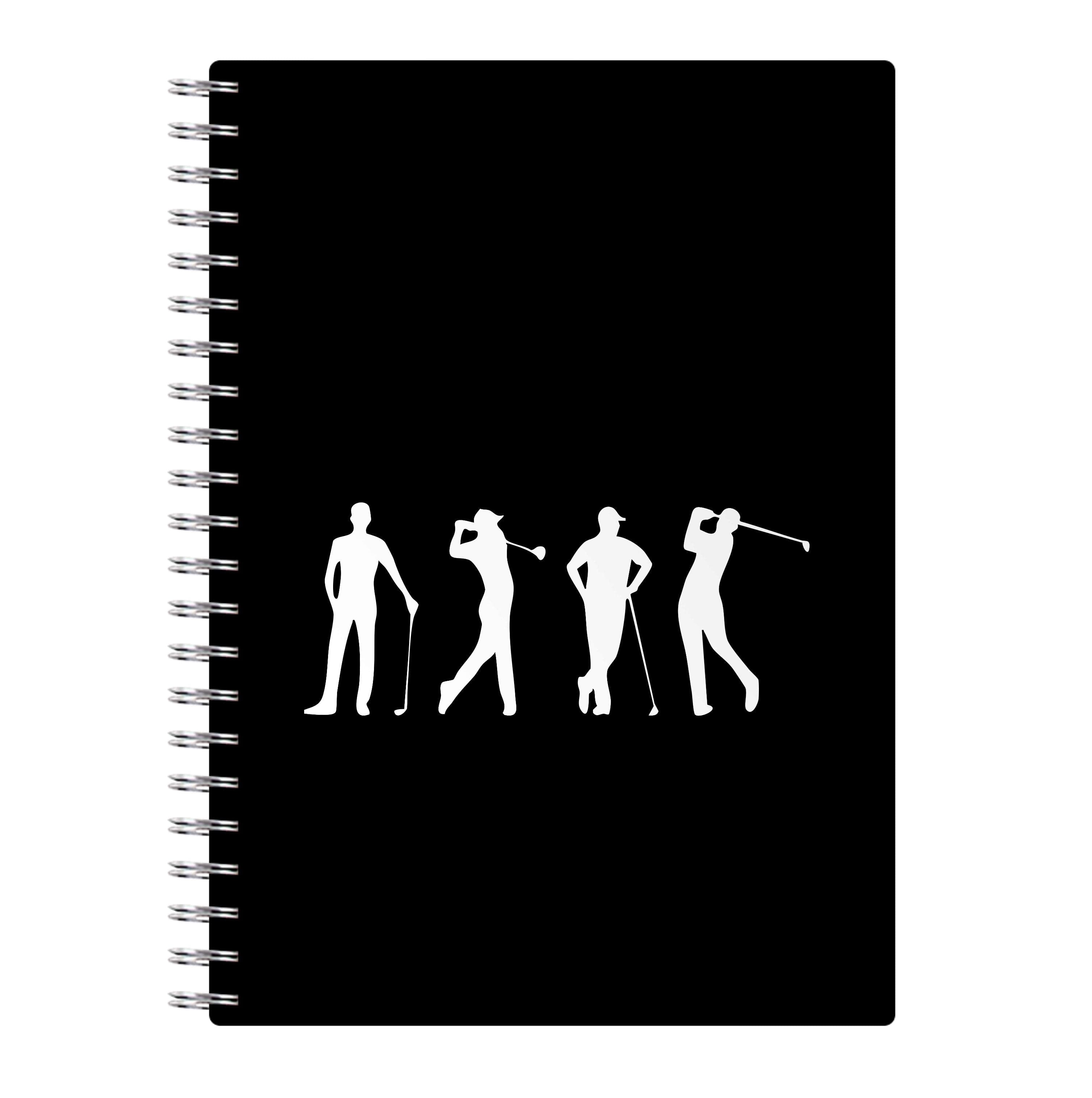 Golf Silhouettes Notebook