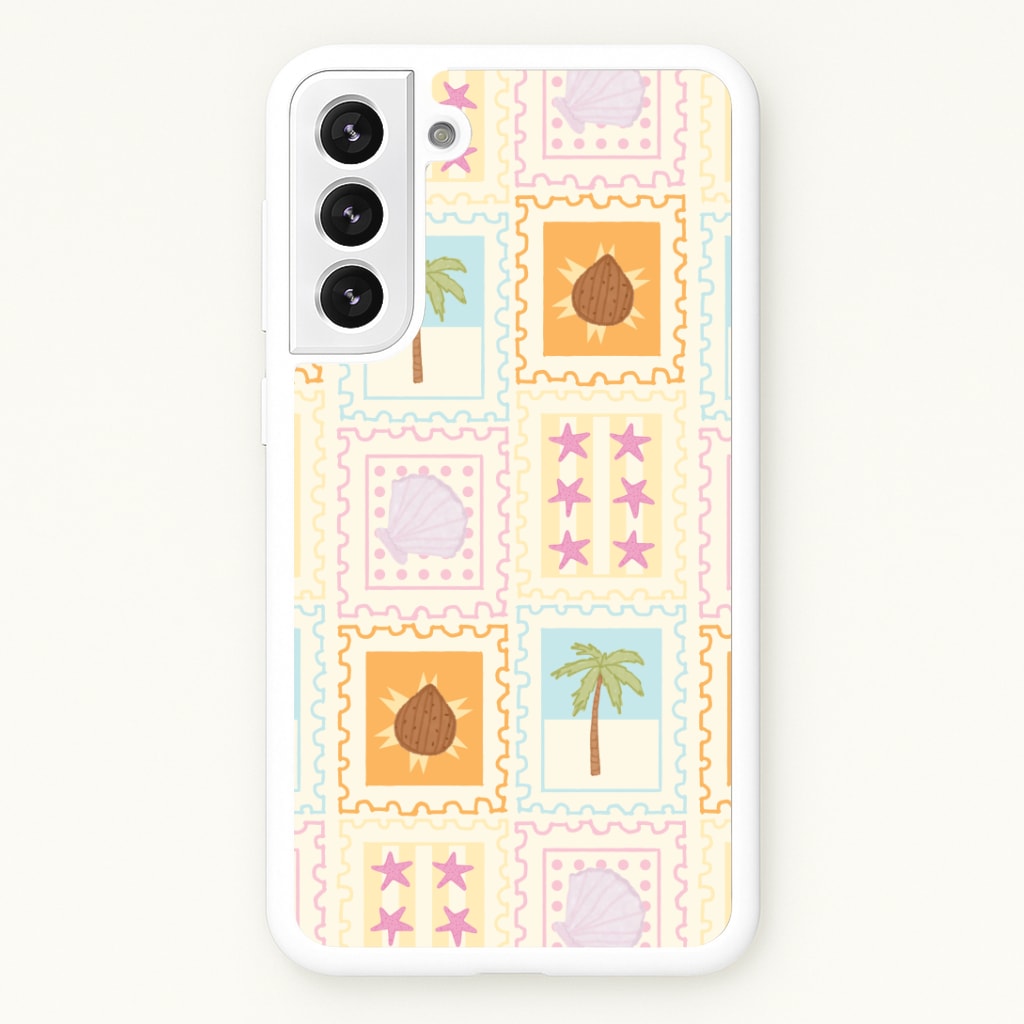 Tropical Stamps Galaxy S21 Plus Case