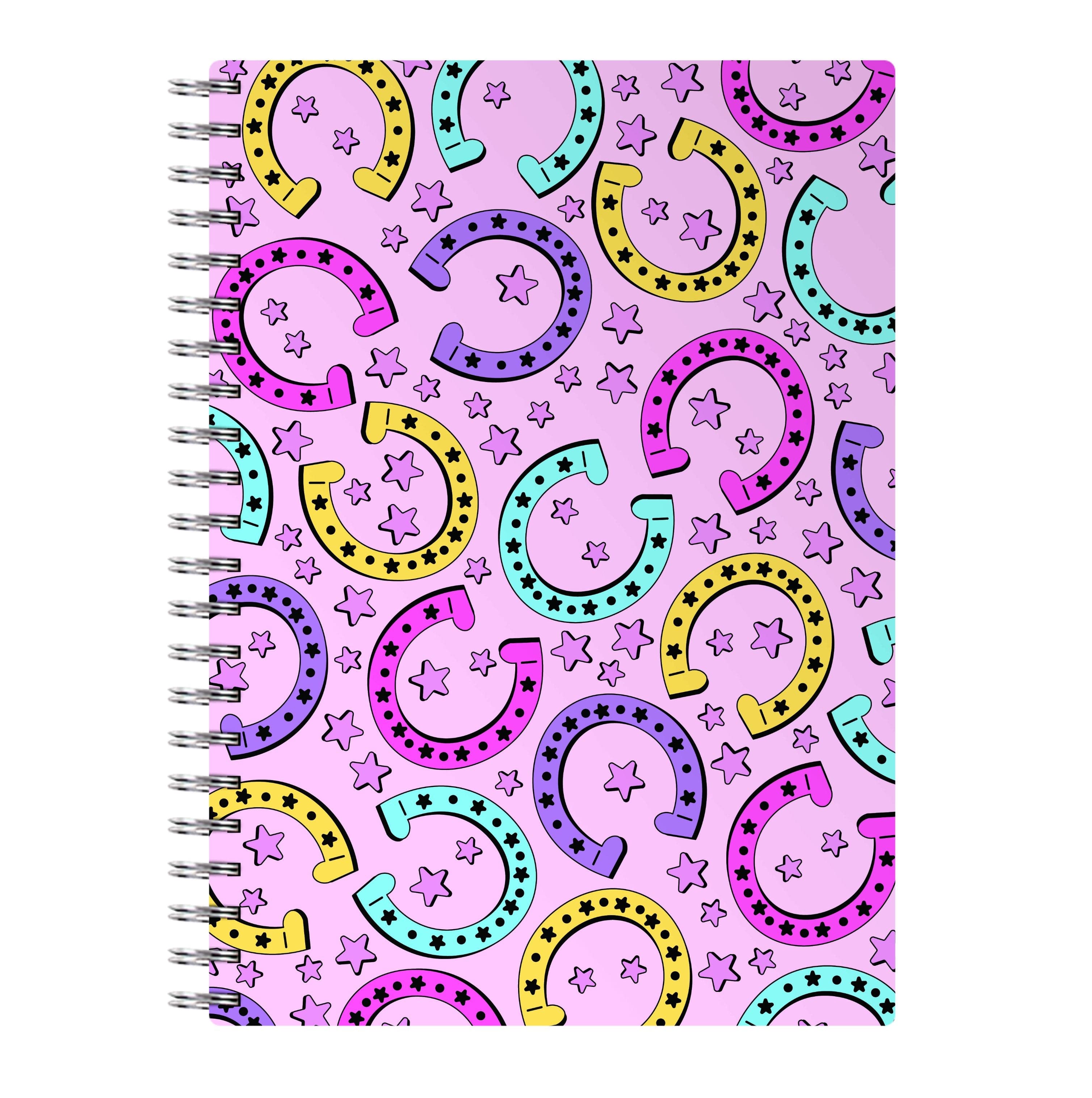 Horseshoe Pattern - Horses Notebook