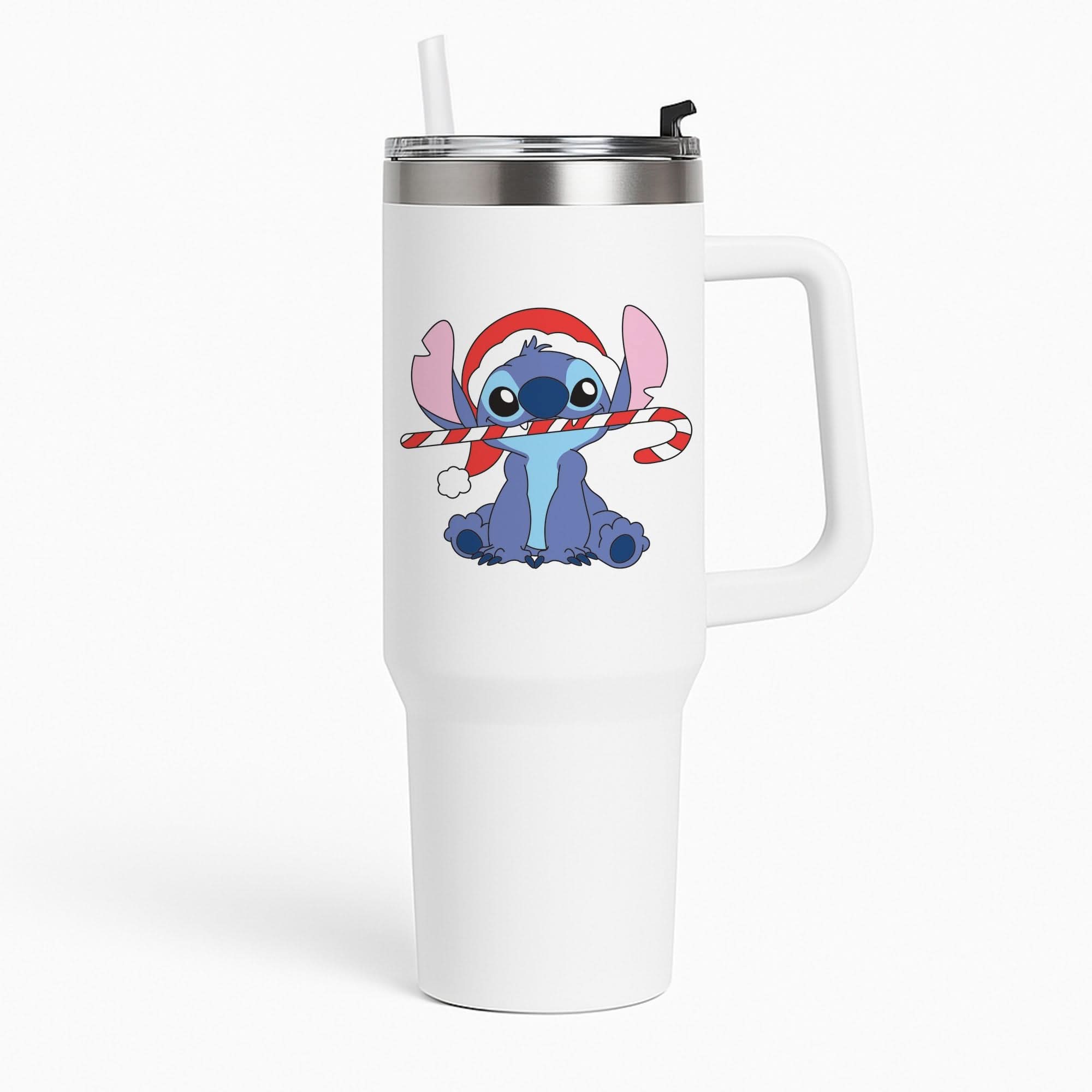 Cute Blue Alien Candycane Tumbler